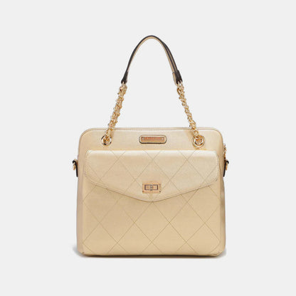 Nicole Lee USA Diamond Quilted Crossbody Bag - Fashionqueene.com-Crossbody bag