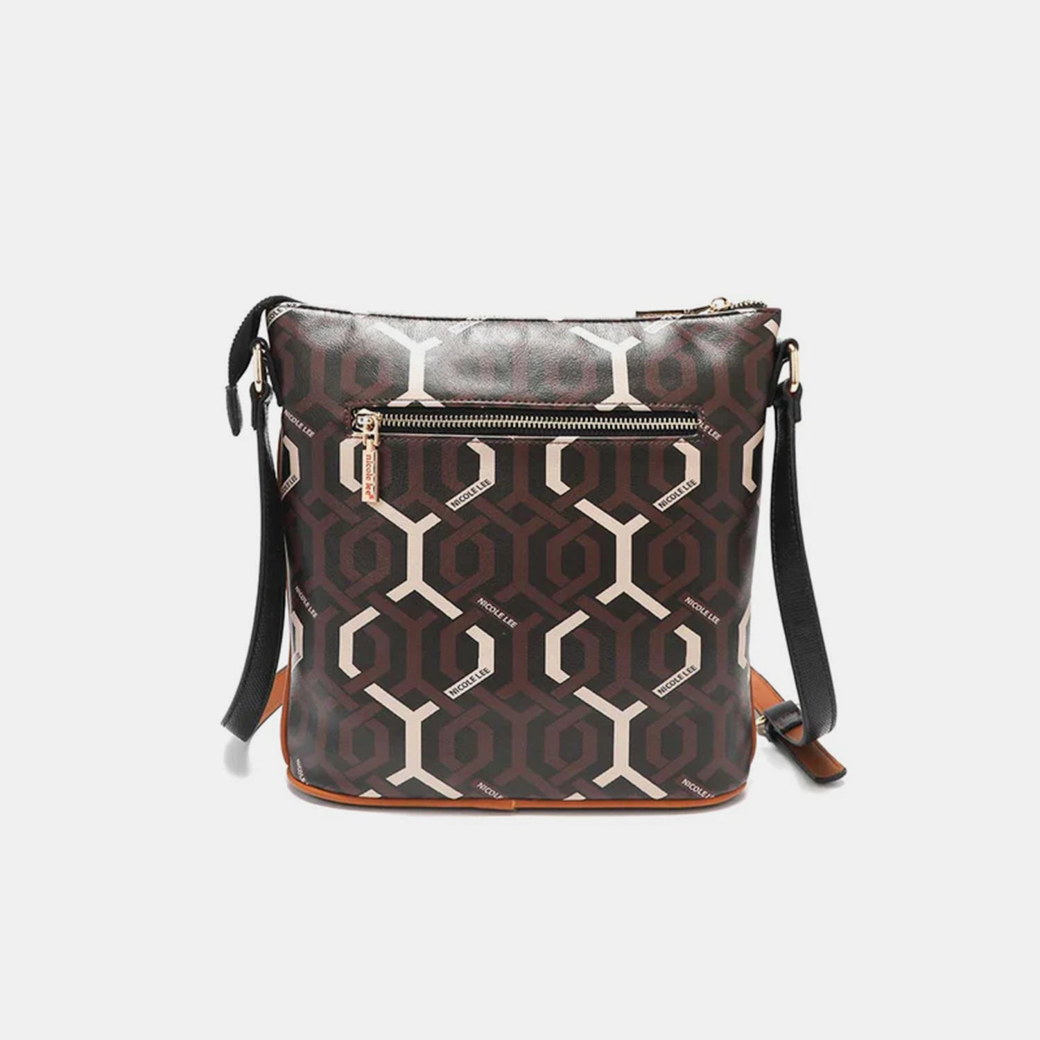 Nicole Lee USA Geometric Pattern Crossbody Bag - Fashionqueene.com-Crossbody bags