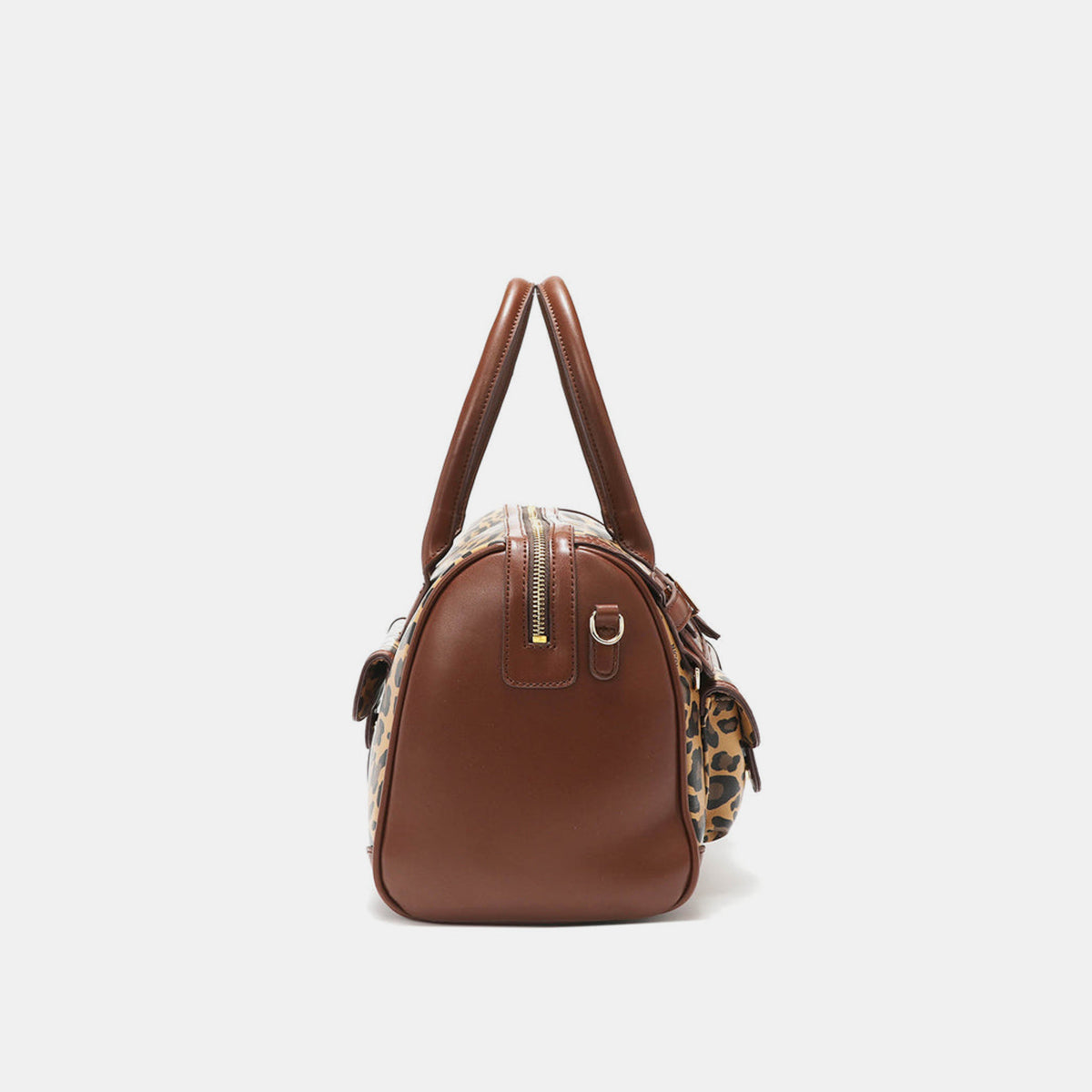 Nicole Lee USA Leopard Boston Bag - Fashionqueene.com-Nicole Lee USA Leopard Boston Bag