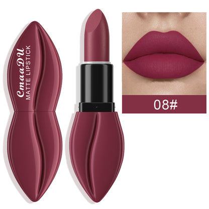 10 Colors Long-Lasting Matte Lipstick Lip Stick with Rich Velvet Color and Waterproof Formula