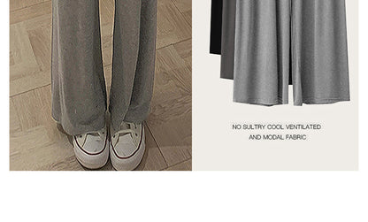 Maternity Pants Summer Maternity Silk Pants Wide-leg Pants Thin Outer Wear Loose Pleated Pants