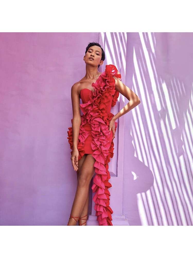 Elegant 3D Flower Sleeveless Dress for Stylish Summer Outings Red / XS Red / S Red / M Red / XS-Red / S-Red / M-Red / L-Red / XL-