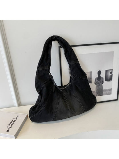 Stylish Vintage-Inspired Quilted Shoulder Bag Black / One Size Blue / One Size Light Blue / One Size Black / One Size-Blue / One Size-Light Blue / One Size-