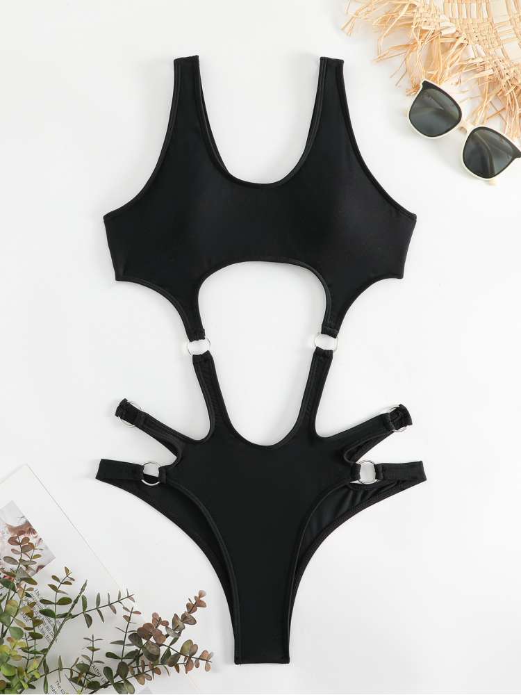 Chic and Stylish One-Piece Swimsuit for Effortless Beach Elegance Black / S Black / M Black / L Black / S-Black / M-Black / L-