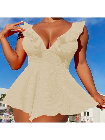 Chic Tropical One-Piece Swimwear for Effortless Beach Glam Black / S Beige / S Rose Red / S Black / S-Beige / S-Rose Red / S-Purple / S-Black / M-Beige / M-Rose Red / M-Purple / M-Black / L-Beige / L-Rose Red / L-Purple / L-Black / XL-Beige / XL-Rose Red / XL-Purple / XL-