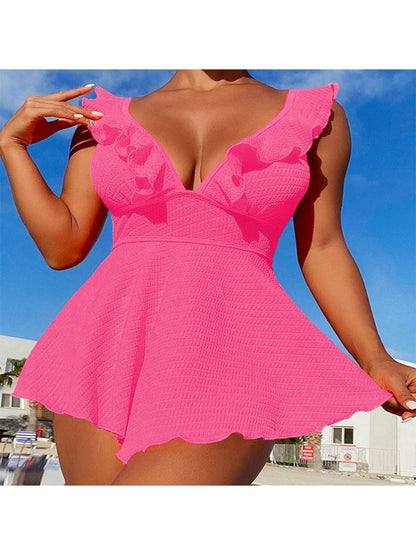 Chic Tropical One-Piece Swimwear for Effortless Beach Glam Black / S Beige / S Rose Red / S Black / S-Beige / S-Rose Red / S-Purple / S-Black / M-Beige / M-Rose Red / M-Purple / M-Black / L-Beige / L-Rose Red / L-Purple / L-Black / XL-Beige / XL-Rose Red / XL-Purple / XL-