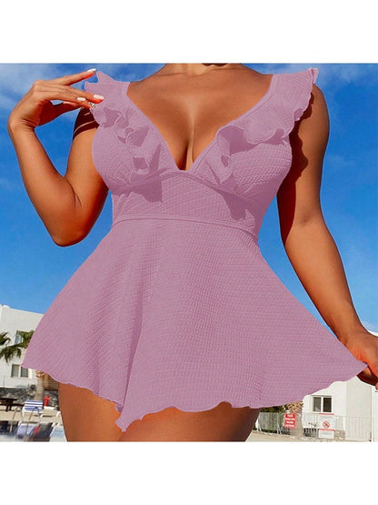 Chic Tropical One-Piece Swimwear for Effortless Beach Glam Black / S Beige / S Rose Red / S Black / S-Beige / S-Rose Red / S-Purple / S-Black / M-Beige / M-Rose Red / M-Purple / M-Black / L-Beige / L-Rose Red / L-Purple / L-Black / XL-Beige / XL-Rose Red / XL-Purple / XL-