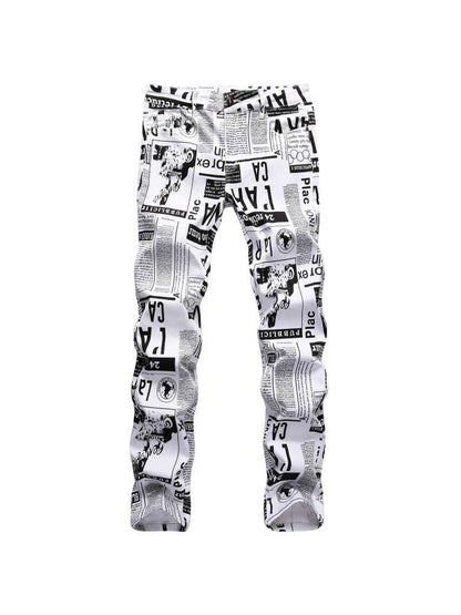 Stylish Men's Ripped Skinny Jeans for Trendy Casual Wear White / 28 White / 29 White / 30 White / 28-White / 29-White / 30-White / 31-White / 33-White / 40-White / 42-