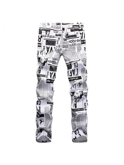 Stylish Men's Ripped Skinny Jeans for Trendy Casual Wear White / 28 White / 29 White / 30 White / 28-White / 29-White / 30-White / 31-White / 33-White / 40-White / 42-