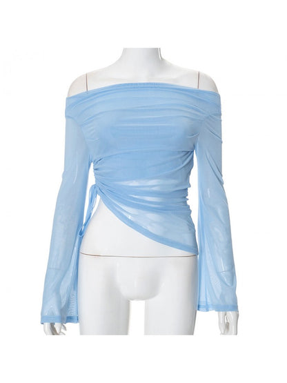 Chic Women's Casual Blouse with Elegant Floral Print - Perfect for Everyday Wear Blue / S Blue / M Blue / L Blue / S-Blue / M-Blue / L-