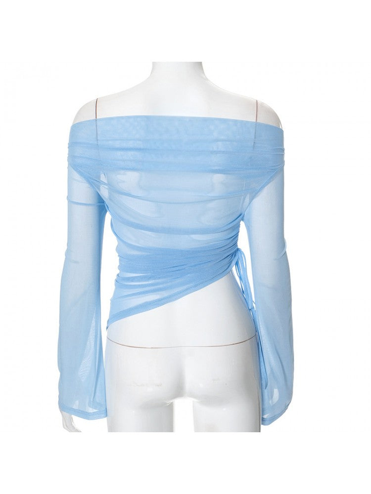 Chic Women's Casual Blouse with Elegant Floral Print - Perfect for Everyday Wear Blue / S Blue / M Blue / L Blue / S-Blue / M-Blue / L-