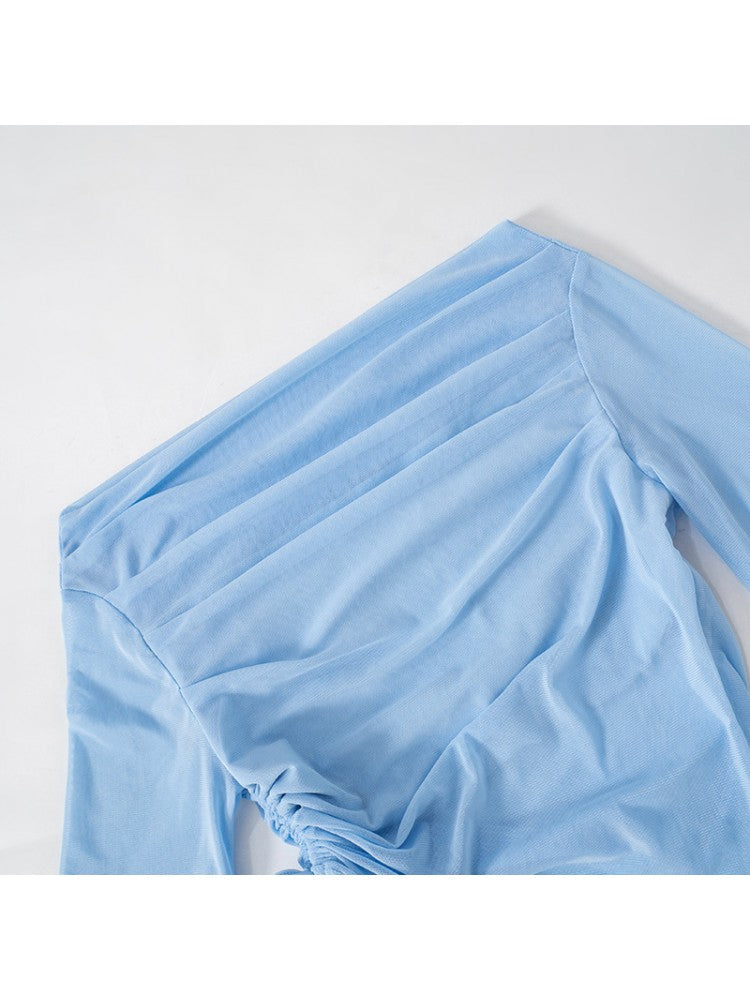 Chic Women's Casual Blouse with Elegant Floral Print - Perfect for Everyday Wear Blue / S Blue / M Blue / L Blue / S-Blue / M-Blue / L-