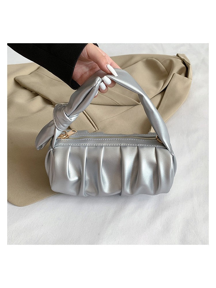 Chic and Versatile Canvas Shoulder Bag - Perfect for Everyday Style! Silver / One Size Green / One Size Black / One Size Silver / One Size-Green / One Size-Black / One Size-Khaki / One Size-Pink / One Size-Gold / One Size-White / One Size-