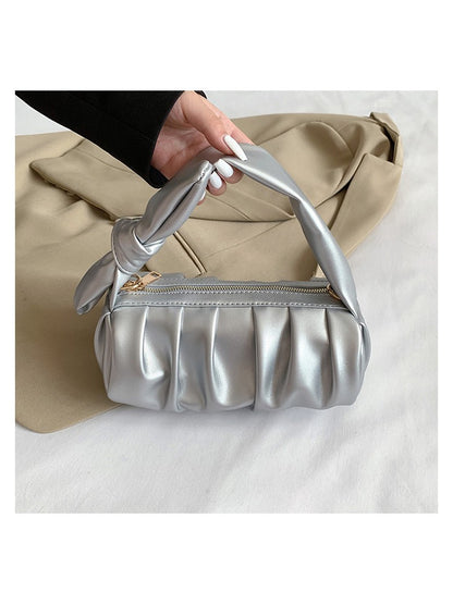 Chic and Versatile Canvas Shoulder Bag - Perfect for Everyday Style! Silver / One Size Green / One Size Black / One Size Silver / One Size-Green / One Size-Black / One Size-Khaki / One Size-Pink / One Size-Gold / One Size-White / One Size-