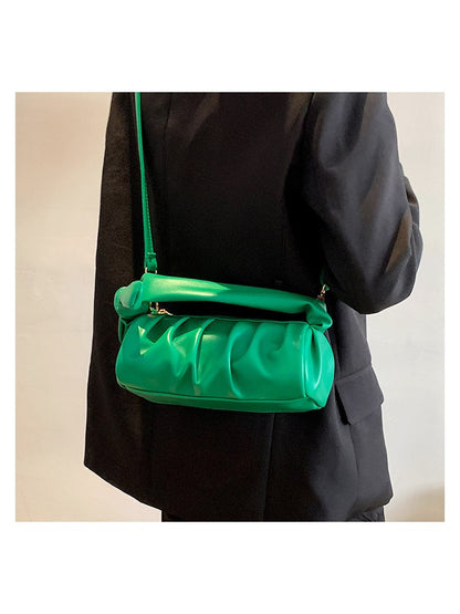 Chic and Versatile Canvas Shoulder Bag - Perfect for Everyday Style! Silver / One Size Green / One Size Black / One Size Silver / One Size-Green / One Size-Black / One Size-Khaki / One Size-Pink / One Size-Gold / One Size-White / One Size-