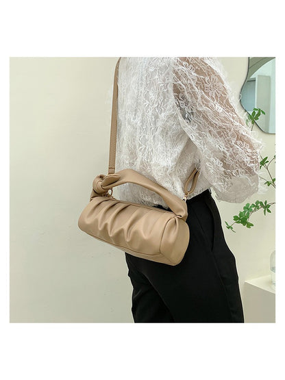 Chic and Versatile Canvas Shoulder Bag - Perfect for Everyday Style! Silver / One Size Green / One Size Black / One Size Silver / One Size-Green / One Size-Black / One Size-Khaki / One Size-Pink / One Size-Gold / One Size-White / One Size-