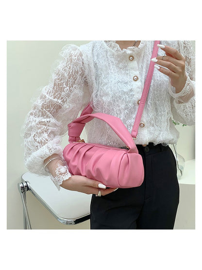 Chic and Versatile Canvas Shoulder Bag - Perfect for Everyday Style! Silver / One Size Green / One Size Black / One Size Silver / One Size-Green / One Size-Black / One Size-Khaki / One Size-Pink / One Size-Gold / One Size-White / One Size-