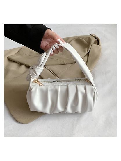 Chic and Versatile Canvas Shoulder Bag - Perfect for Everyday Style! Silver / One Size Green / One Size Black / One Size Silver / One Size-Green / One Size-Black / One Size-Khaki / One Size-Pink / One Size-Gold / One Size-White / One Size-
