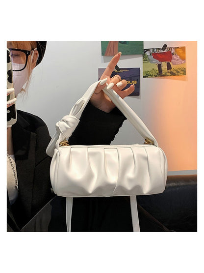 Chic and Versatile Canvas Shoulder Bag - Perfect for Everyday Style! Silver / One Size Green / One Size Black / One Size Silver / One Size-Green / One Size-Black / One Size-Khaki / One Size-Pink / One Size-Gold / One Size-White / One Size-