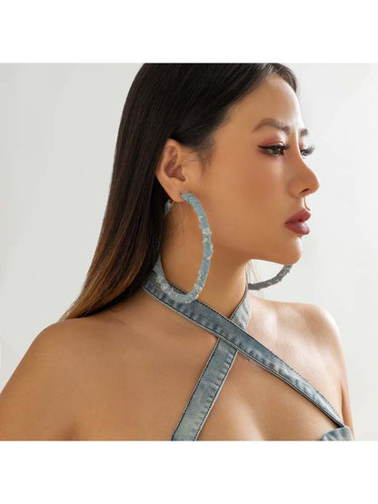 Elegant Bohemian Feather Drop Earrings – A Touch of Nature's Charm Circle / One Size Heart / One Size Square / One Size Circle / One Size-Heart / One Size-Square / One Size-Star / One Size-