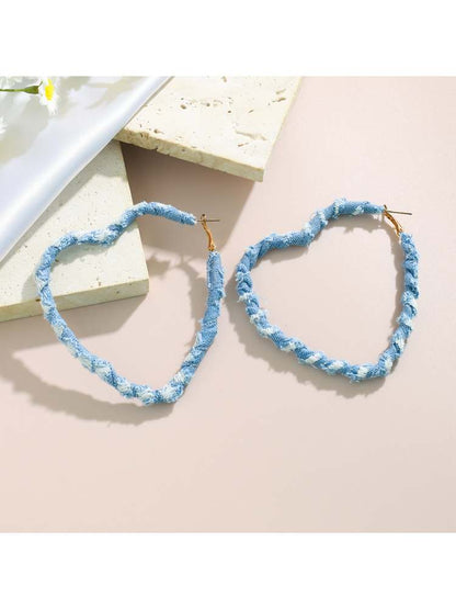 Elegant Bohemian Feather Drop Earrings – A Touch of Nature's Charm Circle / One Size Heart / One Size Square / One Size Circle / One Size-Heart / One Size-Square / One Size-Star / One Size-