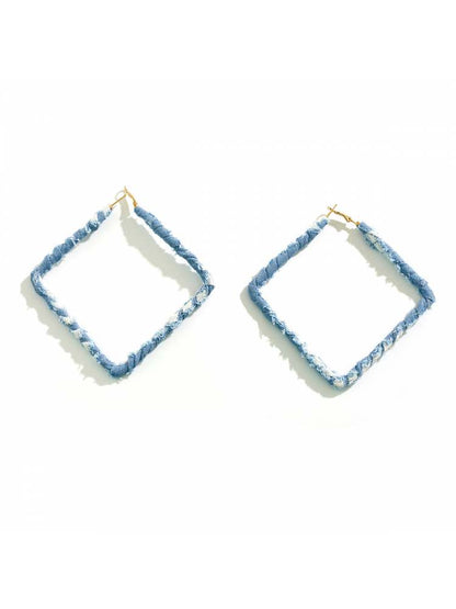 Elegant Bohemian Feather Drop Earrings – A Touch of Nature's Charm Circle / One Size Heart / One Size Square / One Size Circle / One Size-Heart / One Size-Square / One Size-Star / One Size-