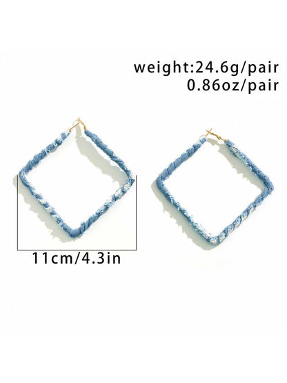 Elegant Bohemian Feather Drop Earrings – A Touch of Nature's Charm Circle / One Size Heart / One Size Square / One Size Circle / One Size-Heart / One Size-Square / One Size-Star / One Size-