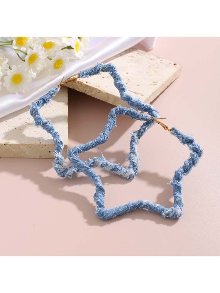 Elegant Bohemian Feather Drop Earrings – A Touch of Nature's Charm Circle / One Size Heart / One Size Square / One Size Circle / One Size-Heart / One Size-Square / One Size-Star / One Size-