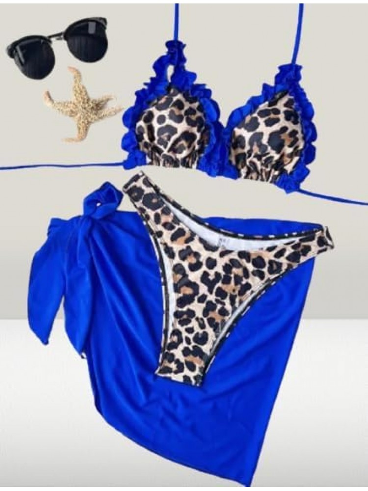 Chic Two-Piece Floral Print Bikini Set for a Stylish Beach Look
