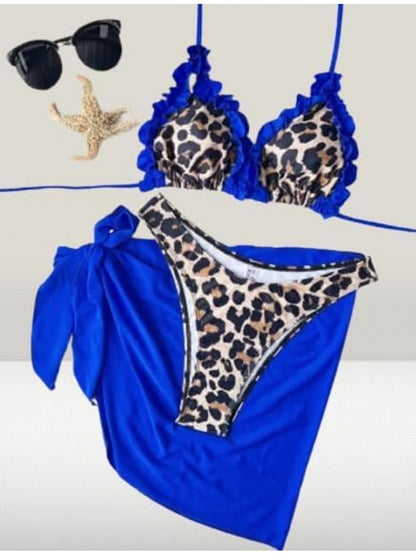 Chic Two-Piece Floral Print Bikini Set for a Stylish Beach Look