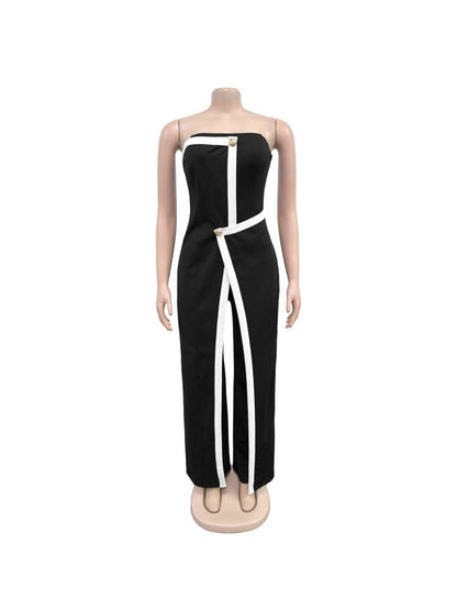 Chic Elegance: Women's Sleek Jumpsuit with Belted Detail Black / S Red / S White / S Black / S-Red / S-White / S-Black / M-Red / M-White / M-Black / L-Red / L-White / L-Black / XL-Red / XL-White / XL-Black / 2XL-Red / 2XL-White / 2XL-
