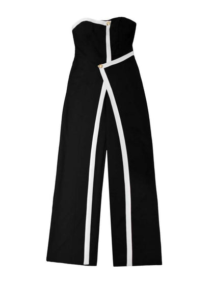 Chic Elegance: Women's Sleek Jumpsuit with Belted Detail Black / S Red / S White / S Black / S-Red / S-White / S-Black / M-Red / M-White / M-Black / L-Red / L-White / L-Black / XL-Red / XL-White / XL-Black / 2XL-Red / 2XL-White / 2XL-