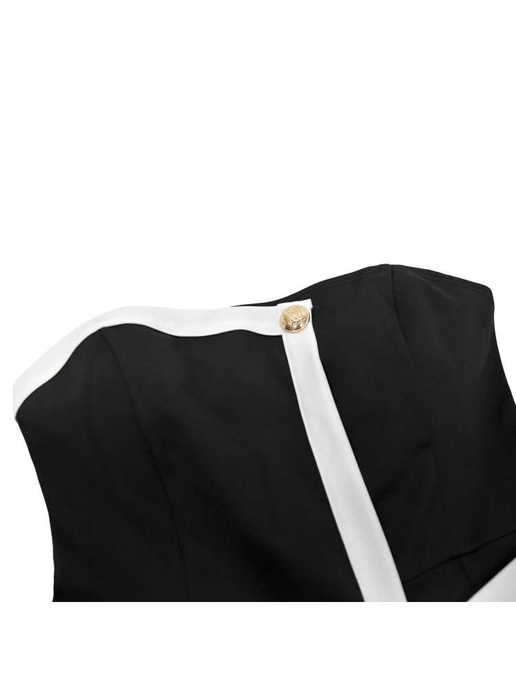 Chic Elegance: Women's Sleek Jumpsuit with Belted Detail Black / S Red / S White / S Black / S-Red / S-White / S-Black / M-Red / M-White / M-Black / L-Red / L-White / L-Black / XL-Red / XL-White / XL-Black / 2XL-Red / 2XL-White / 2XL-