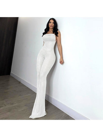 Chic and Versatile Women's Floral Print Jumpsuit - Perfect for Any Occasion! White / S Black / S Blue / S White / S-Black / S-Blue / S-White / M-Black / M-Blue / M-White / L-Black / L-Blue / L-