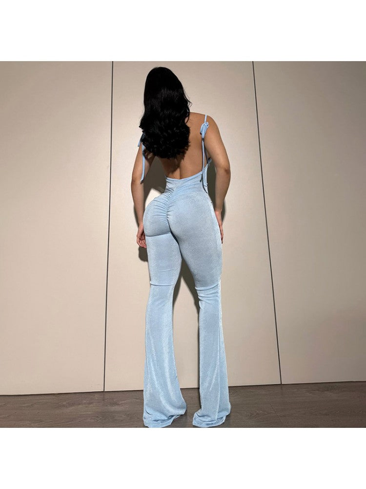 Chic and Versatile Women's Floral Print Jumpsuit - Perfect for Any Occasion! White / S Black / S Blue / S White / S-Black / S-Blue / S-White / M-Black / M-Blue / M-White / L-Black / L-Blue / L-