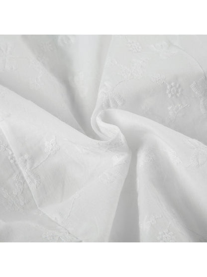 Chic Vintage Floral Printed Blouse for Effortless Style and Comfort White / S White / M White / L White / S-White / M-White / L-