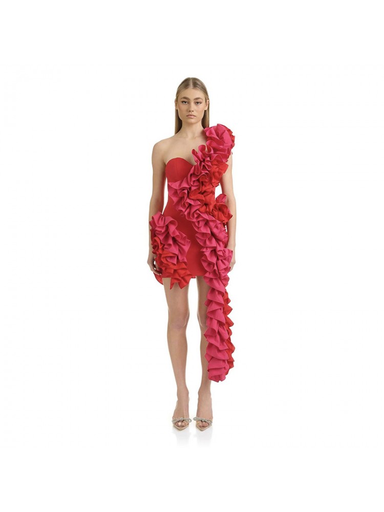 Elegant 3D Flower Sleeveless Dress for Stylish Summer Outings Red / XS Red / S Red / M Red / XS-Red / S-Red / M-Red / L-Red / XL-