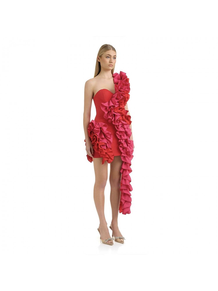 Elegant 3D Flower Sleeveless Dress for Stylish Summer Outings Red / XS Red / S Red / M Red / XS-Red / S-Red / M-Red / L-Red / XL-
