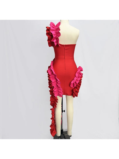 Elegant 3D Flower Sleeveless Dress for Stylish Summer Outings Red / XS Red / S Red / M Red / XS-Red / S-Red / M-Red / L-Red / XL-