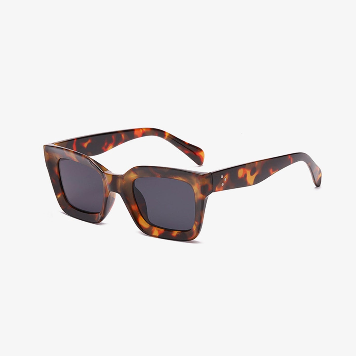 Polycarbonate Square Sunglasses - Fashionqueene.com-Sunglasses