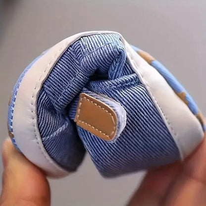 Newborn Boys And Girls Baby Shoes Canvas Soft Soles First Walking Shoes Breathable