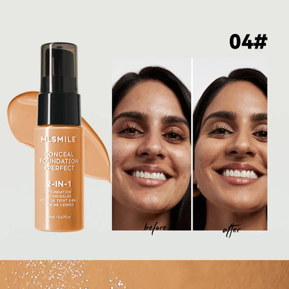 Concealer Matte Foundation BB Cream Oil Control Pre-Makeup Primer Natural Waterproof and Long-lasting