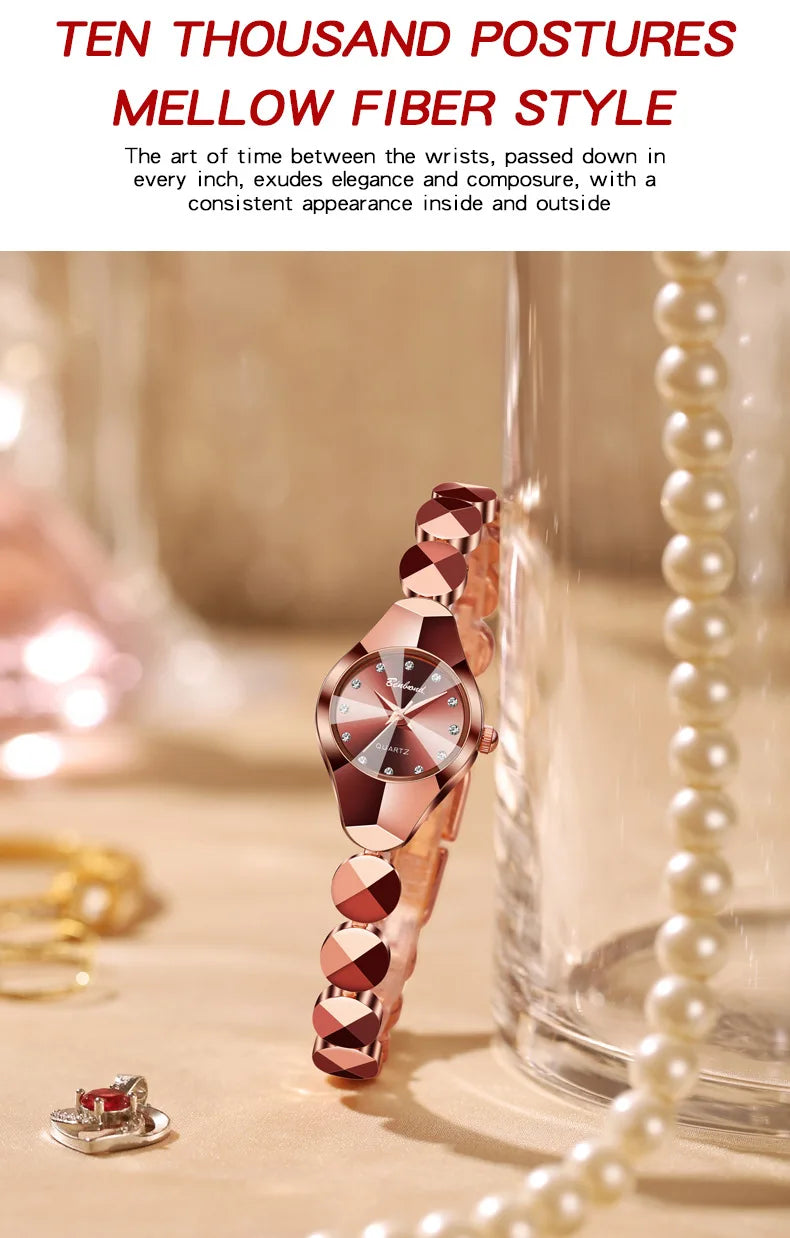 Light Luxury Brand high-end Exquisite Bracelet Wristwatch Waterproof Ladies Quartz