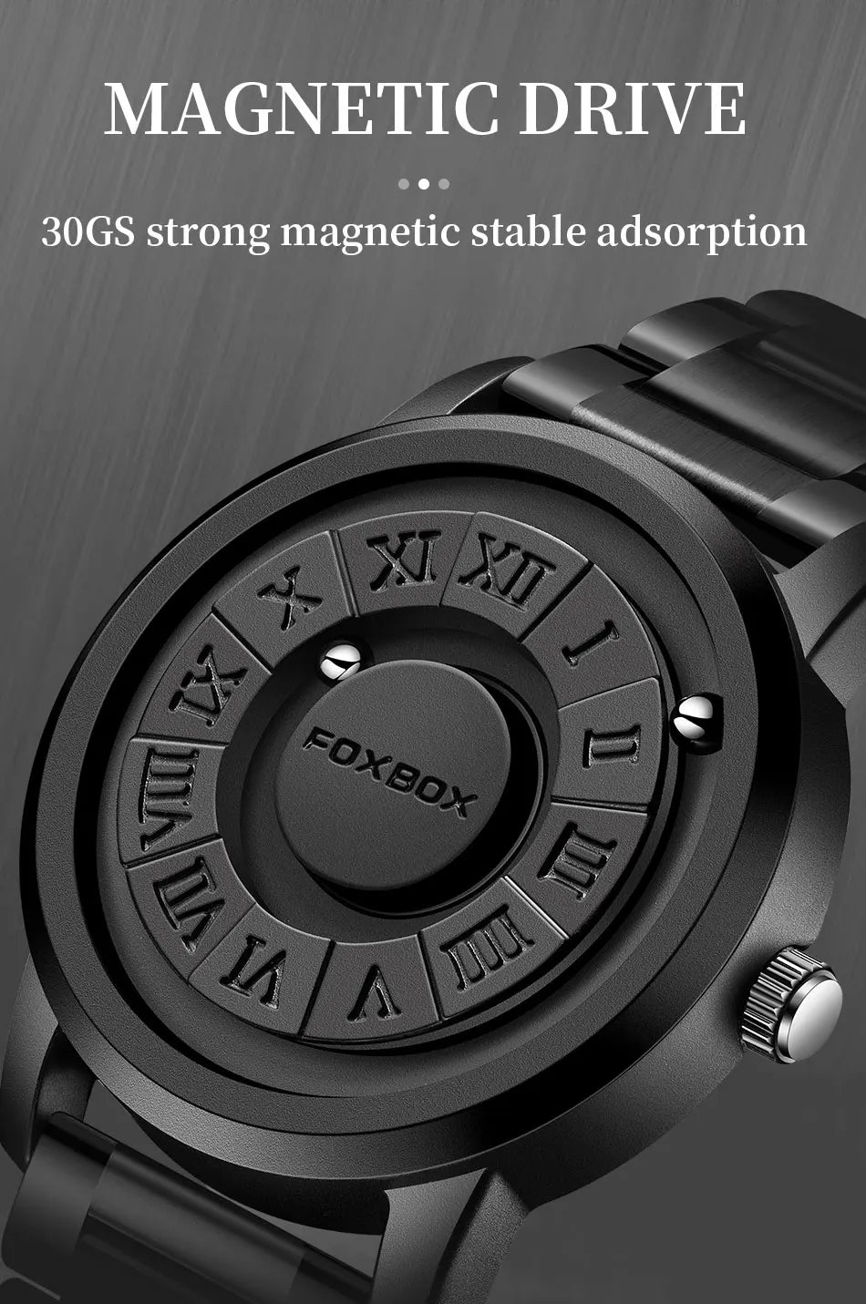 Military Waterproof Watch For Men Crolling Pointer Magnetic Force Watch Men Fashion Sport Quartz Chronograph