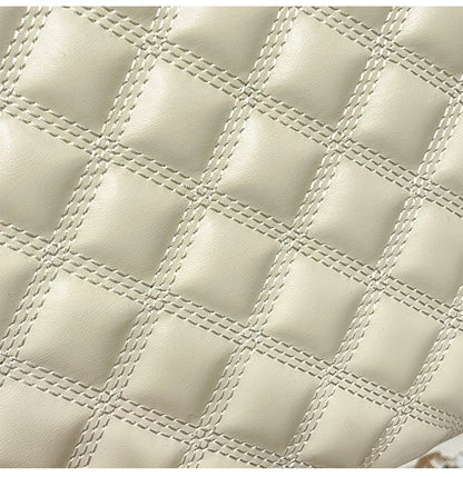 Light luxury brand hand-held large capacity tote bag diamond grid single shoulder diagonal cross bag