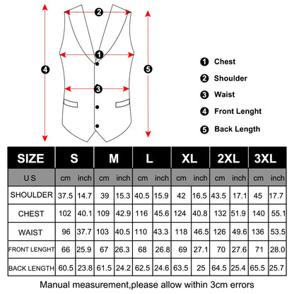Men's Paisley Silk Suit Vest with Macthing Golden Paisley Neck Tie Handkerchief Cufflinks Wedding Prom Tuxedo Waistcoat