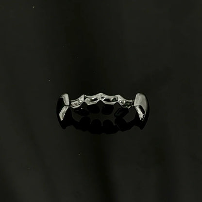 Glossy Tooth Caps Fangs Gold Silver Black Color Bottom Teeth Grillz Braces For Women Men Jewelry Dental Grills