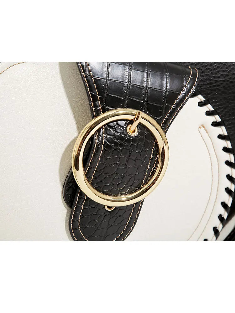 Shoulder Bag High-end Leather Purse Large Capacity Top Handle Crossbody