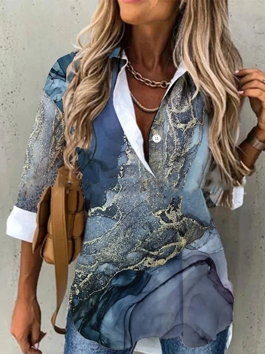 Temperament Long Sleeve Women Shirt Large Size Loose Shirts Casual