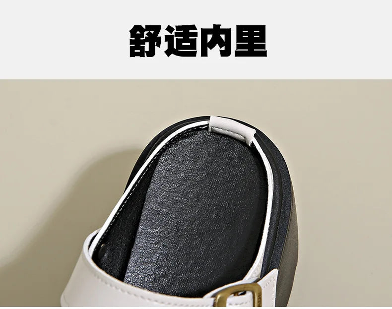Thick Slippers Casual Shoes 1 Slip-on Baotou Half Slip-on Shoes
